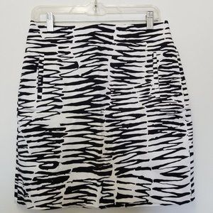 Trina Turk for BR Zazzy Zebra sateen, size 6, NWT